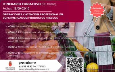Nuevas formaciones para el empleo en Tacoronte: ¡Comenzamos en septiembre!