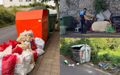 La Policía Local de Tacoronte tramita los primeros expedientes sancionadores por vertidos incontrolados en la vía pública